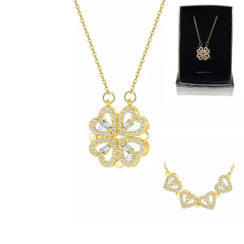 Collar Trebol De Corazones
