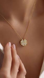 Collar Trebol De Corazones